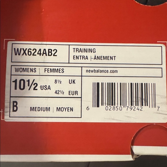 New Balance Woman’s 624 black lace 10.5 B (Medium) - Picture 6 of 6